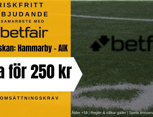 Riskfritt spel (21/6): HAMMARBY v AIK
